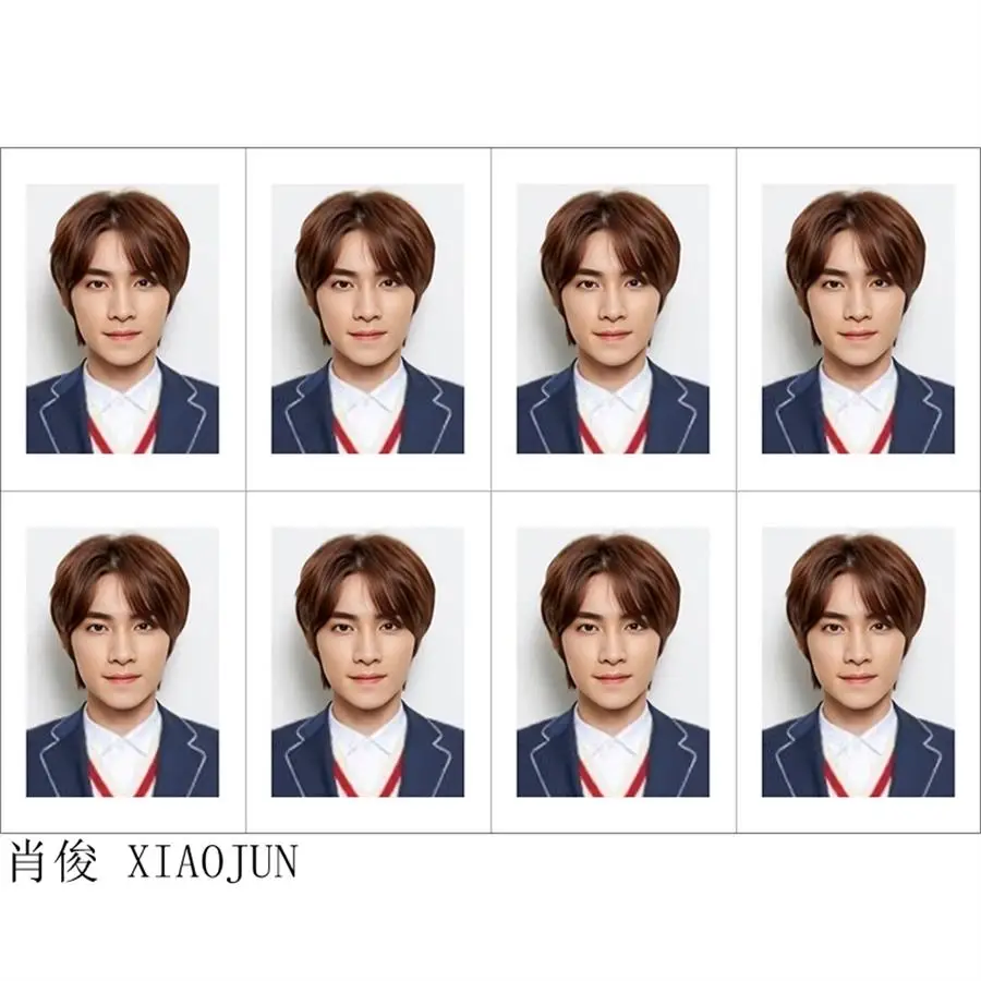 XIAOJUN Kpop NCT Wayv коллективные карты Winwin Ten школа ID фото форма Фотокарта Yangyang Xiaojun карты 8 шт./лист - Цвет: XIAOJUN