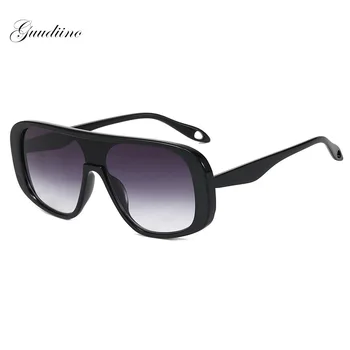 

Oversize Pilot Sunglasses Women Fashion Big Frame Mirror Eyeglasses Men Gradient Sun Glasses Driving Goggle Shades Flat Top MM83