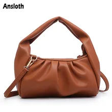Anslot модная женская сумка маленькая сумка через плечо дамская сумка-хобо складывающаяся дизайнерская мини сумка-мессенджер Новое поступление из искусственной кожи HPS849