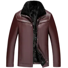 Куртка из натуральной кожи, зимняя мужская куртка из настоящей овчины, пальто для мужчин, подкладка из натурального меха норки, куртки размера плюс, LSY088397, Y1647