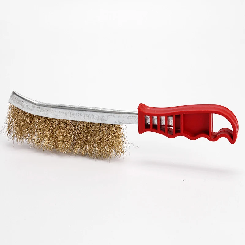 4 Pack Handheld Wire Brush Ergonomically Designed Rust Removal Remover Cleaning Hand Brushes Cleaner