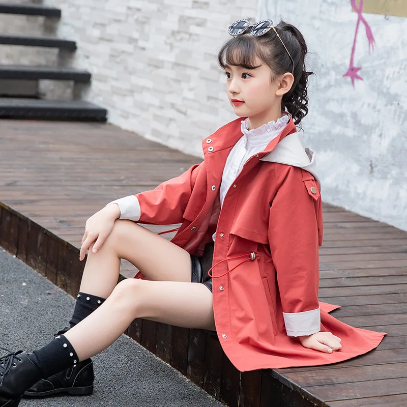 

Baby Girls Jacket 2019 Autumn Spring Jacket for Girls Trench Coat Kids Outerwear Coat for Girls Windbreaker Children Clothes