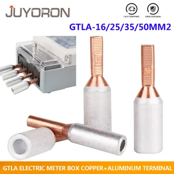 

5/10pcs GTLA-10/16/25/35 10mm2 Electric Meter Box Terminal Copper Aluminum Wire Connector Terminal Cable Lugs Bare Terminal