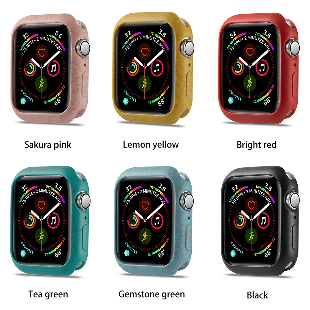Несколько цветов Мягкий защитный чехол для Apple Watch 5 серии 5 4 крышка 40 мм 44 мм тонкий бампер для iWatch TPU рамка аксессуары