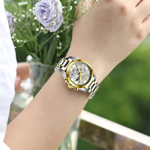 LIGE 2021 New Gold Watch Women Watches Ladies Creative Steel Women's Bracelet Watches Female Waterproof Clock Relogio Feminino 2