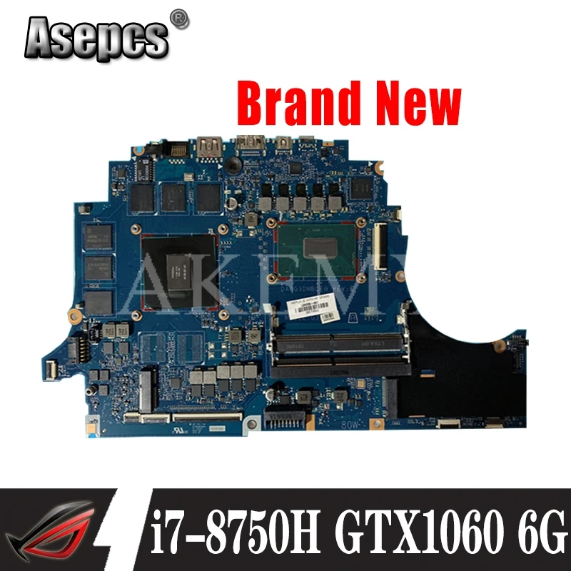100% рабочая для For HP OMEN 15-DC 15T-DC материнская плата L24335-601 DA0G3DMBCE0 i7-8750H GTX1060 6G полностью