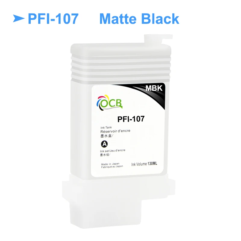 PFI 107 PFI107 многоразовый чернильный картридж без чипов для принтера Canon iPF670 iPF680 iPF685