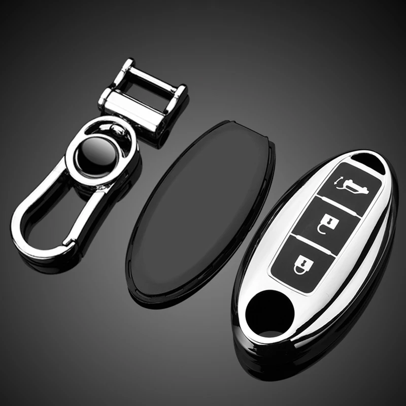 Soft TPU Car Remote Key Case Cover Shell for Nissan Qashqai X-Trail T32 T31 Juke J10 J11 Kicks Tiida Pathfinder Note for Infiniti