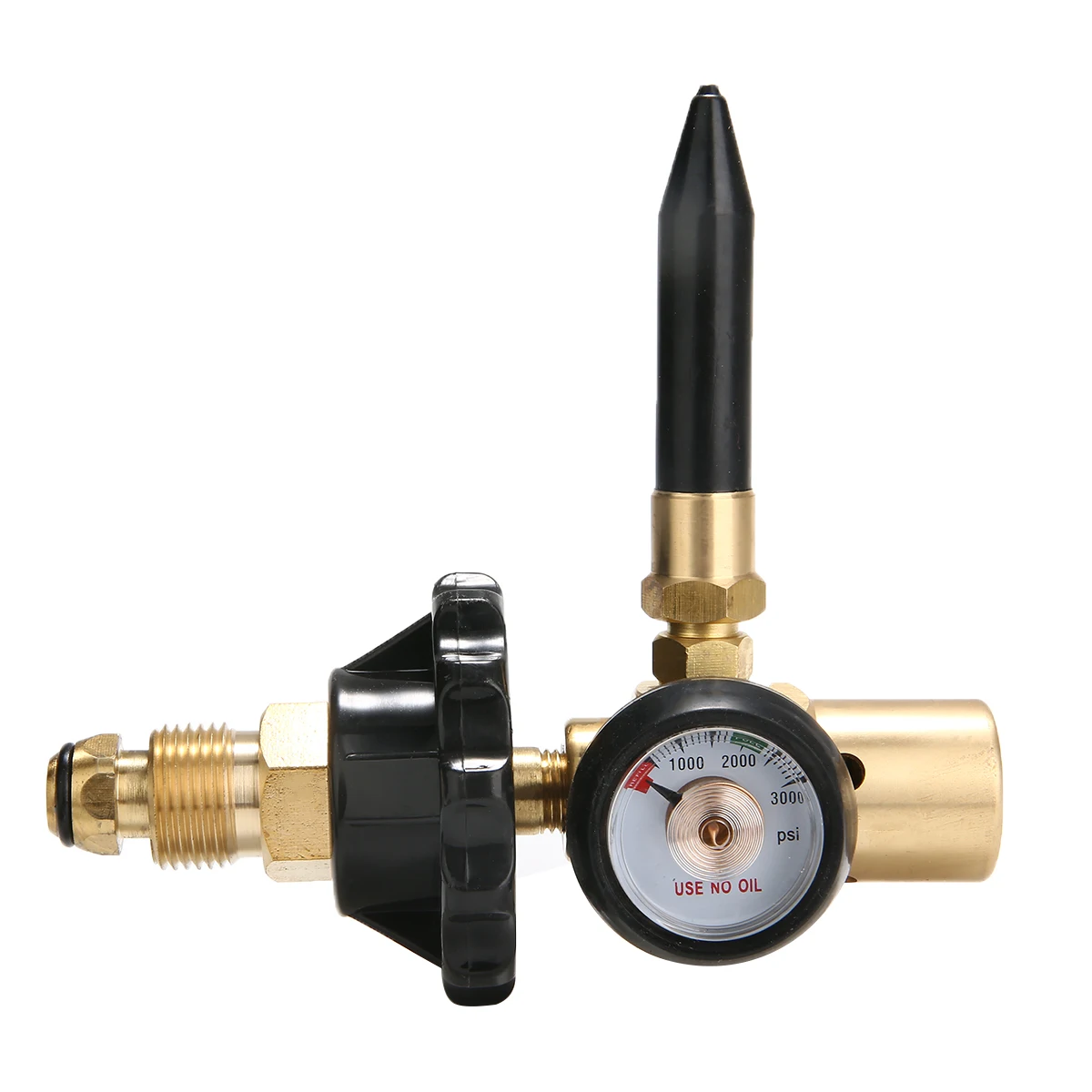 Helium Latex Balloon Air Inflator Regulator with Pressure Gauge for G5/8 Tank Valves 3000PSI Pressure Reducer