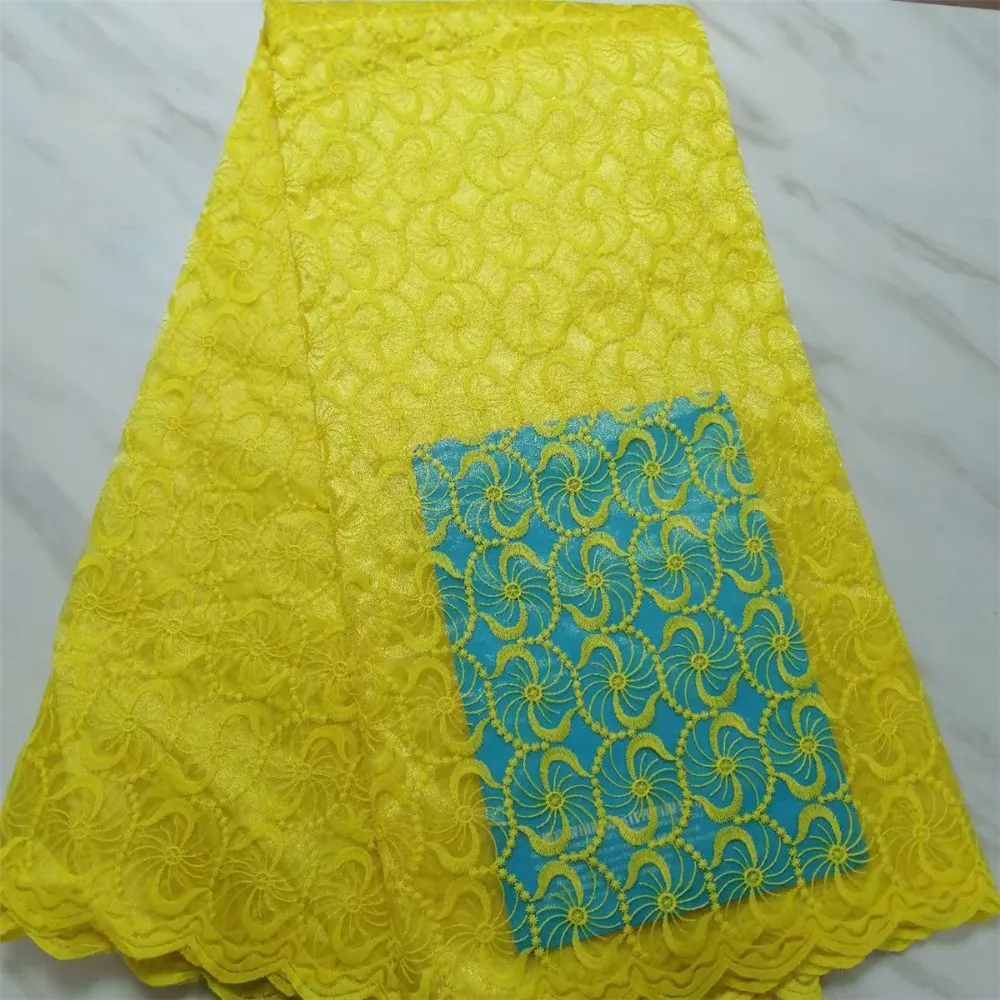 

10 Colors French Swiss Tulle Guipure Lace Fabric 2020 African Nigerian Floral Pattern Lace Fabric For Wedding Party Dresses