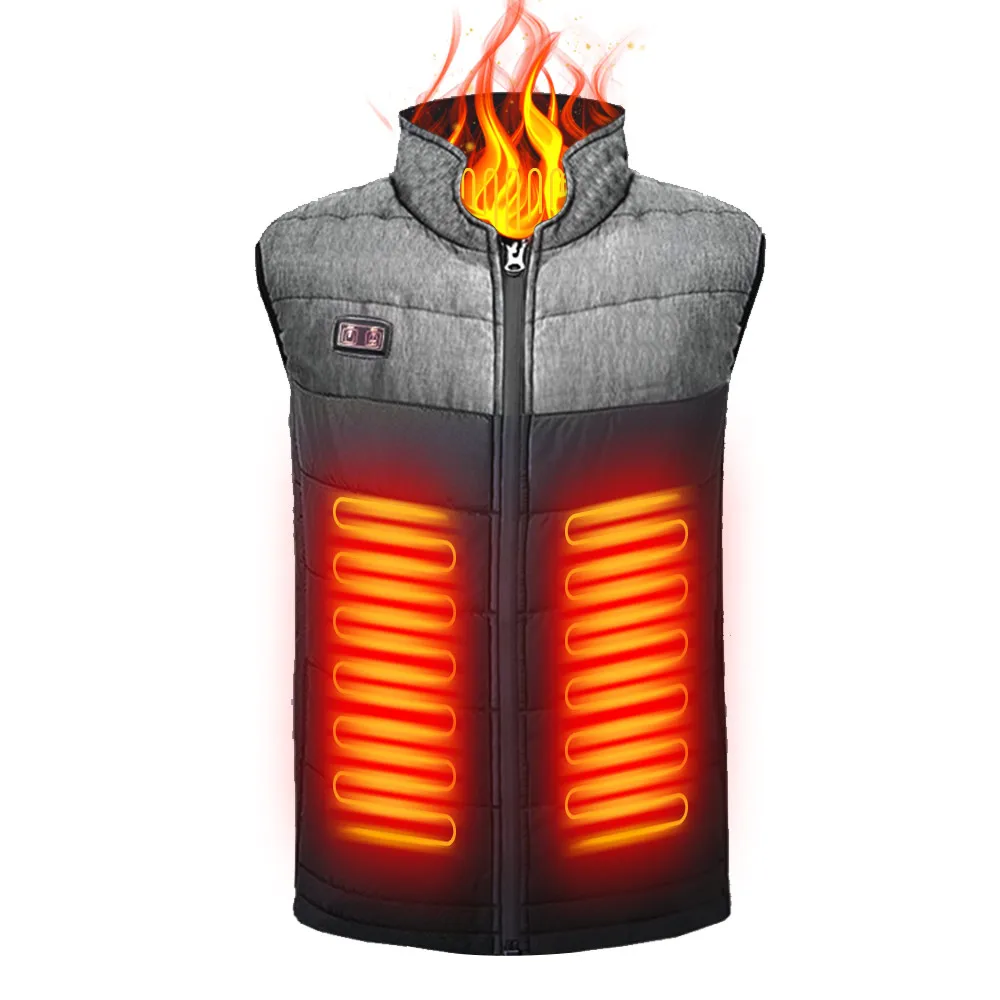Women Men Winter Heated Jacket Outdoor Warm Sprot Thermal Coat Heatable Vest Hot Compress Warmer Body Cotton Clothes | Спорт и