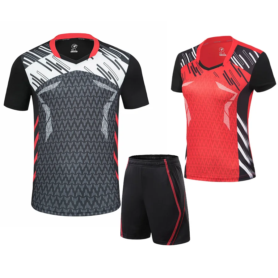 2020 New Badminton clothes sets Men   Women   Badminton suits sleeve shirts   Table Tennis shirts  sports Running shirts shorts 