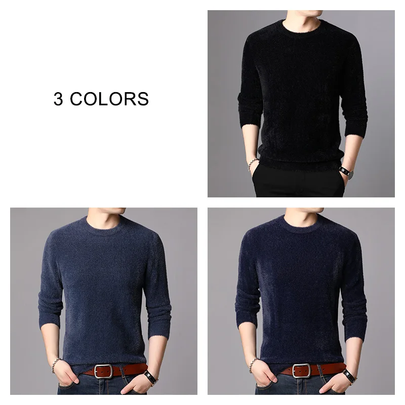 COODRONY Brand Winter Sweater Men Casual O-Neck Pull Homme Thick Warm Cotton Fleece Pullover Men Christmas Jersey Hombre 91128