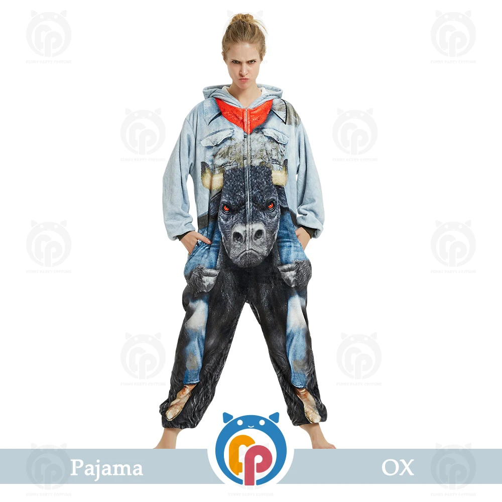 Adults Pajamas sets kids Sleepwear Pajama Animal Suit Cosplay Women Winter Garment Cute pajamas Costume |