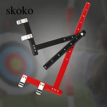 

New Foldable Bow Adjusting L Ruler Archery Adjusting Bow Ruler Bow File Ruler String Distance Measuring Ruler Aluminum Ruler