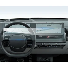 LFOTPP For Ioniq 5 12.3 Inch 2021 2022 Car Navigation & LCD Instrumentation Full Screen Protector Film Auto Interior Accessories