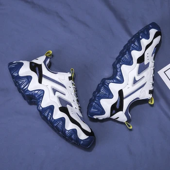 

Stylish Men Running Shoes Increasing 3CM INS Ulzza Harajuku Sneaker Sport Shoes Cushioning Height Wave Walking Zapatillas Mujer