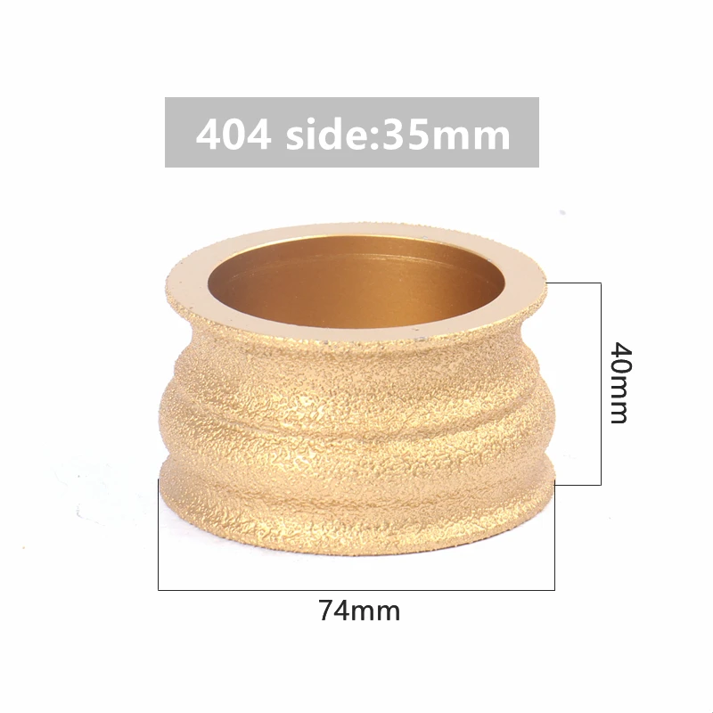 Diamant-Schleifscheibe 75mm - Für Marmor, Fliesen, Granit - Halbrundkante, 50er Körnung - Vakuumgelötet