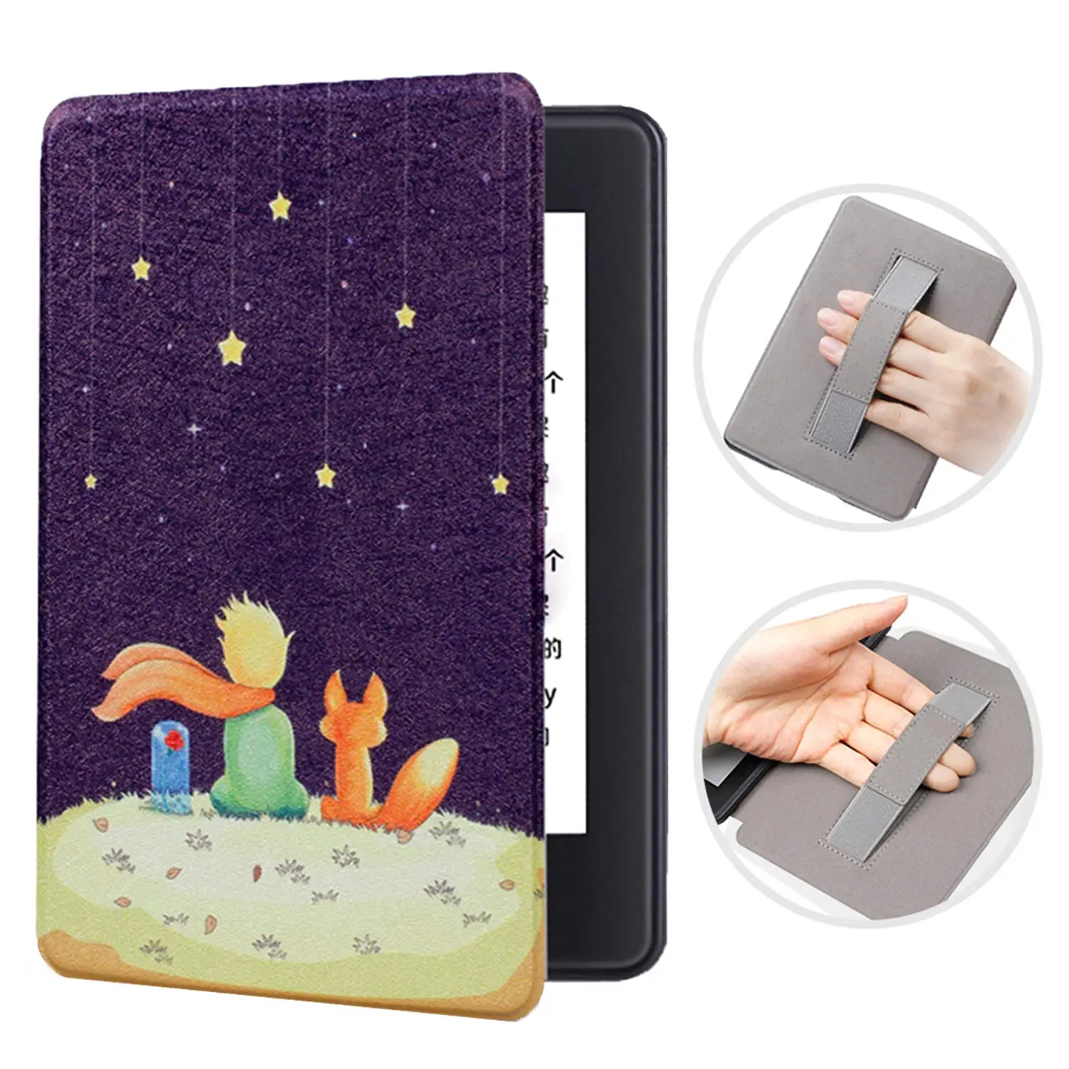 para kindle paperwhite caso inteligente com alça de mão para premium capa para paperwhite protetor slimshell