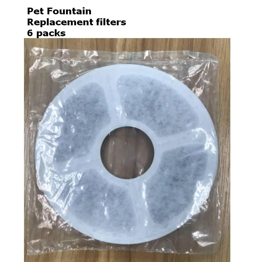 2PCS/4PCS/6PCS Activated Carbon Filters Charcoal Filter Replacement for Fountain for Cat Dog Pets Drink Water