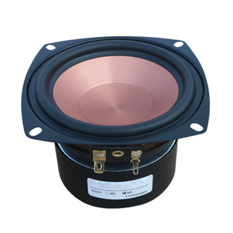 4 Inch Mid Bass Woofer Hifi Speaker 40W 4/8Ohm Mid Range Bass Audio Speaker 25 Core Home Bookshelf Loudspeaker DIY 1PC