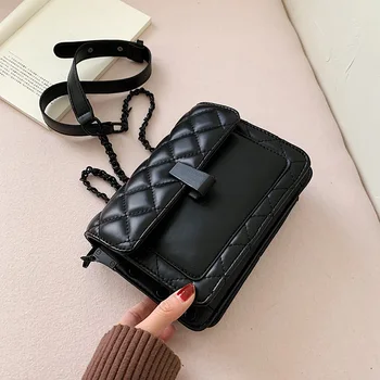 

HOCODO Retro Plaid Small Shoulder Bags For Woman 2020 Chain Crossbody Bags Simple Flap Female Handbags Travel Purses Sac A Main