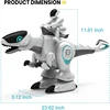 Remote Control Robot Dinosaur Toys  Dinosaur Roar With LED Lights Mist Spray Intelligent Touch Function Toy For Children Gift 6