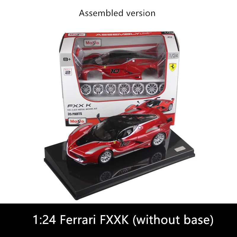 Maisto 1:24 Ferrari-F12 8 стилей Ferrari Сборная модель автомобиля из сплава в сборе DIY игрушечный инструмент мальчик подарочная коллекция игрушек - Цвет: FXXK