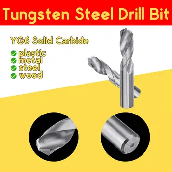 

Carbide Alloy Drill Tungsten Steel Super Hard Stainless Twist Bit Straight Handle Solid Drill For CNC Lathe Machine YG6