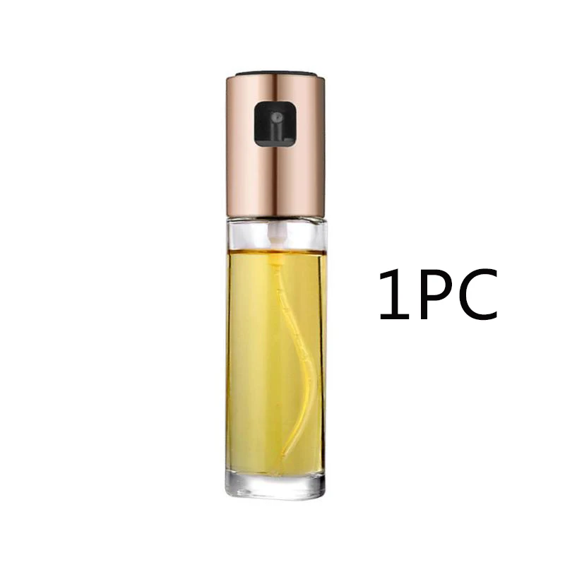 1PC Rose gold Для барбекю, для выпечки, оливковое масло, бутылка-спрей, масло, уксус, бутылки-спрей, масленка, горшок, дозатор масла, насос, барбекю, для приготовления пищи, горшок, кухонный инструмент - Цвет: 1PC Rose gold