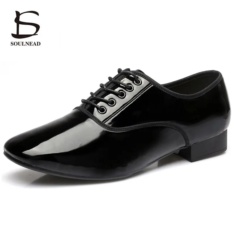 Dance Shoes Men Latin Dance Shoes Genuine Leather Soft Sole Tango Ballroom Modern Dancing Sneakers Man Adult