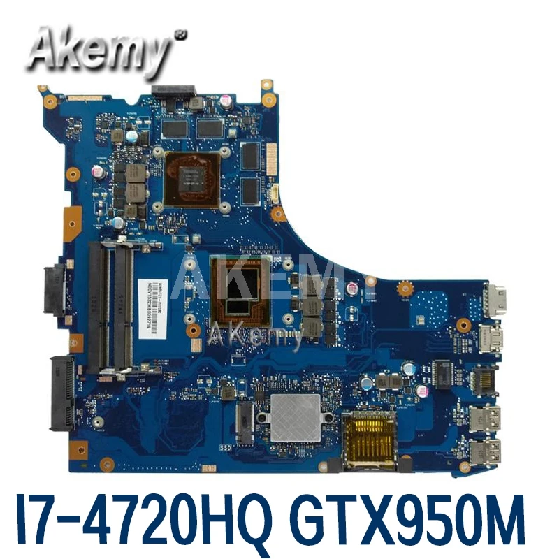Материнская плата GL552JX REV2.0 GTX950M I7-4720CPU для Asus FX-plus ZX50J ZX50JX GL552J ноутбука 100%
