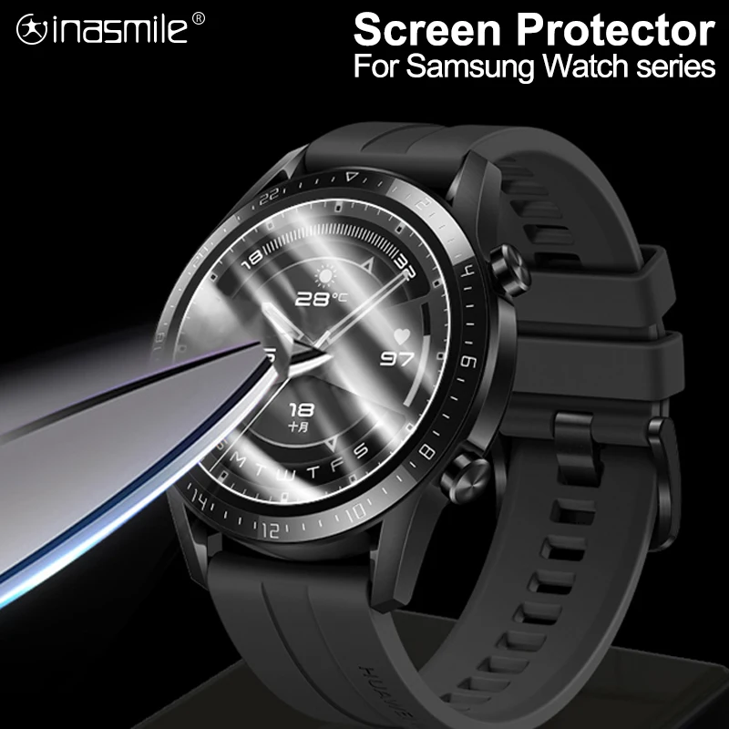 1/3 шт. закаленное стекло для часов Samsung Galaxy watch 42 мм 46 Gear sport S1 S2 S4 S3 мягкая пленка