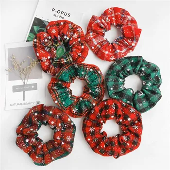 

Women Velvet Elastic Rubber Bands Headwear Girls Scrunchies Print Silk Hair Tie Rope Ring Ponytail Holder Hair Accessories
