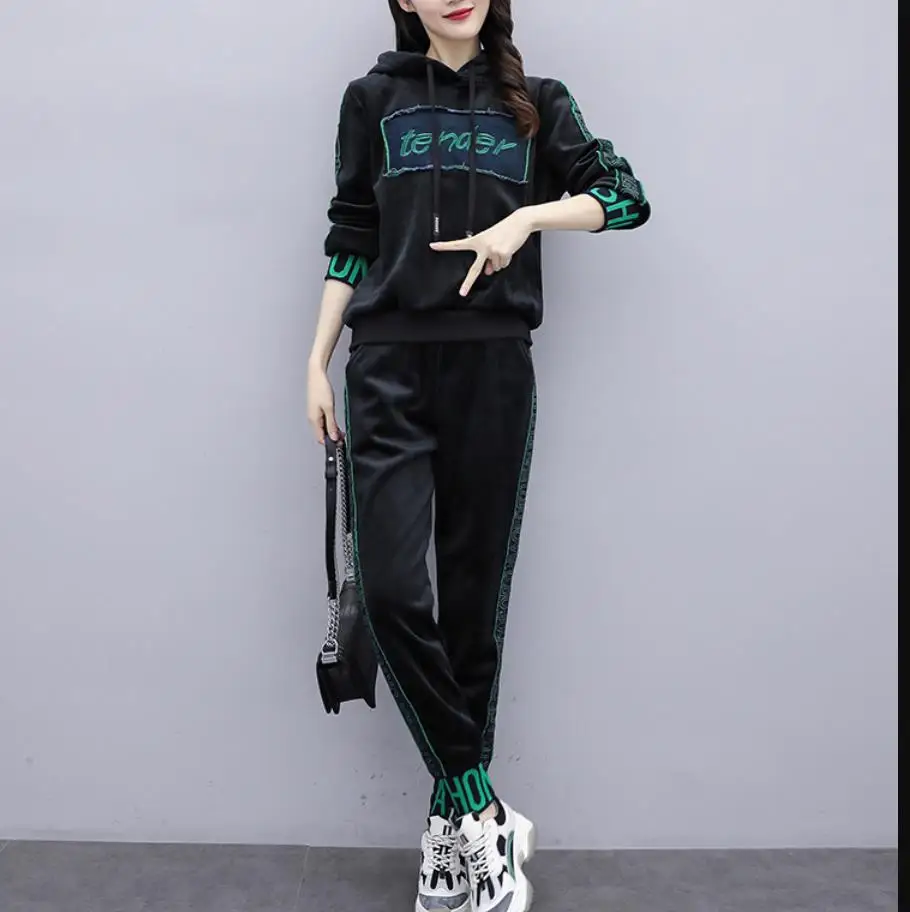 Womens Two Piece Pant Sets Autumn Oversize Outfits Design Pullover Elastic Waist Plus Size 4xl Tracksuit Fashion Thicken 2 Suits Buy At The Price Of 21 56 In Aliexpress Com Imall Com