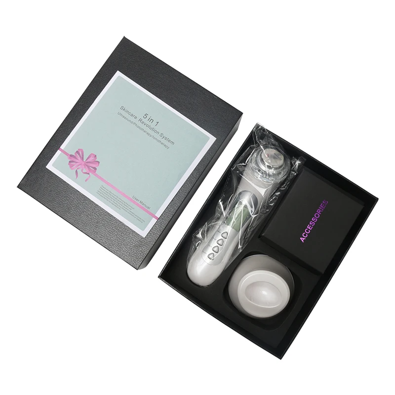 5 в 1 ультразвуковой высокочастотный светодиодный фотонный инструмент|massager