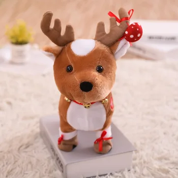 

Electric Christmas Deer Music Doll Toy Plush Gift Cute Soft for Children Kids FJ88