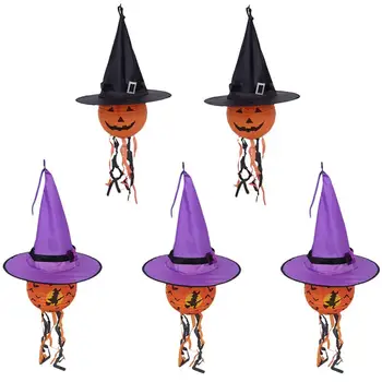 

Safe Luminous Decorative LED Lantern Halloween Lantern Witch Hat Lantern Party