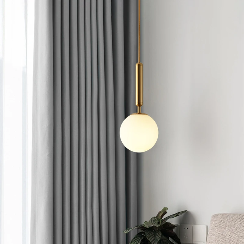 Nordic Led подвесные светильники стеклянный шар подвесной потолочный светильник