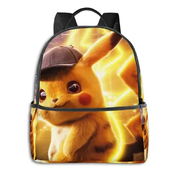 

Pikachu Cartoons 3D Print Student School Backpack Popular Game Girls Boys School Book Bags Custom