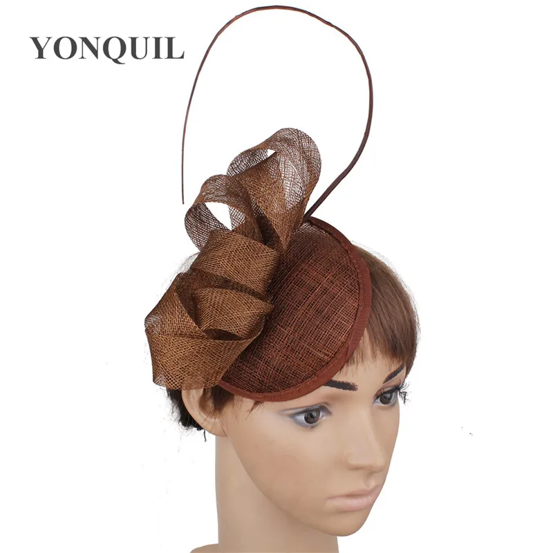 Sinamay Hair Fascinator With Fancy 