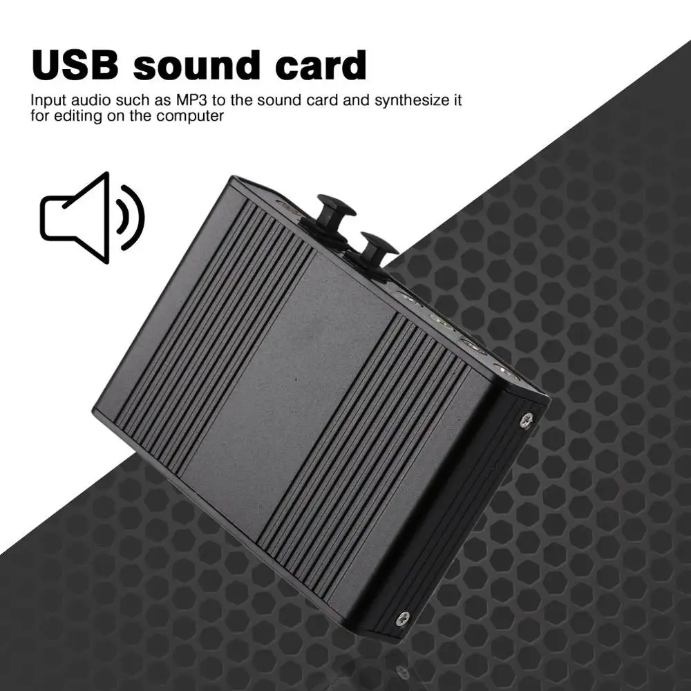 USB звуковая карта 5,1 7,1 Звуковая карта компактная Портативная USB компьютерная внешняя звуковая карта смешивание K song звуковая карта