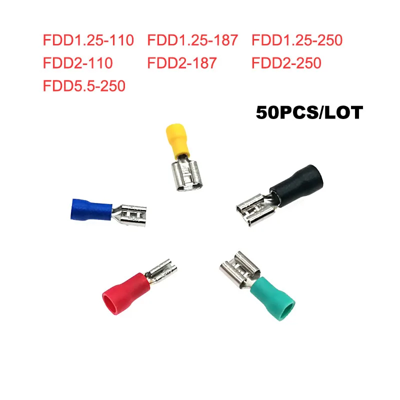 FDD female insulated crimp terminal