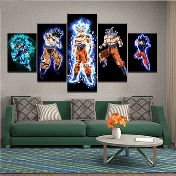 

diy 5d full diamond painting 5 Piece Dragon Ball Z Cartoon Painting by numbers,stickers,christmas,decoration,diamond embroidery