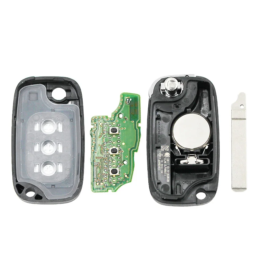 3 кнопки OEM флип дистанционный ключ 433MHz 4A чип для Benz Smart Fortwo 453 Forfour