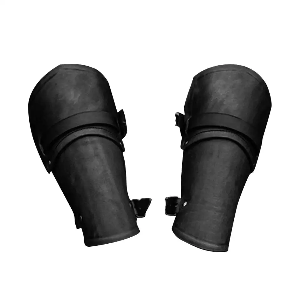 1 пара реквизит для косплея широкие из искусственной кожи Bracer на шнуровке Armor манжеты Перекрещенные завязки стимпанк средневековые рукавицы браслет