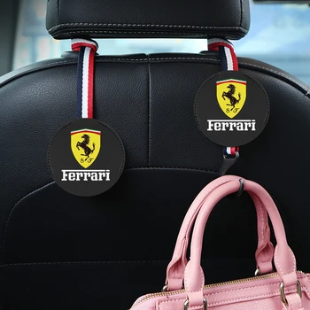 

Car Hook Seat Hook Back Seat Headrest Hanger Storage Hooks for Ferrari California GTC4 Lusso F430 458 488 599 Roma car styling