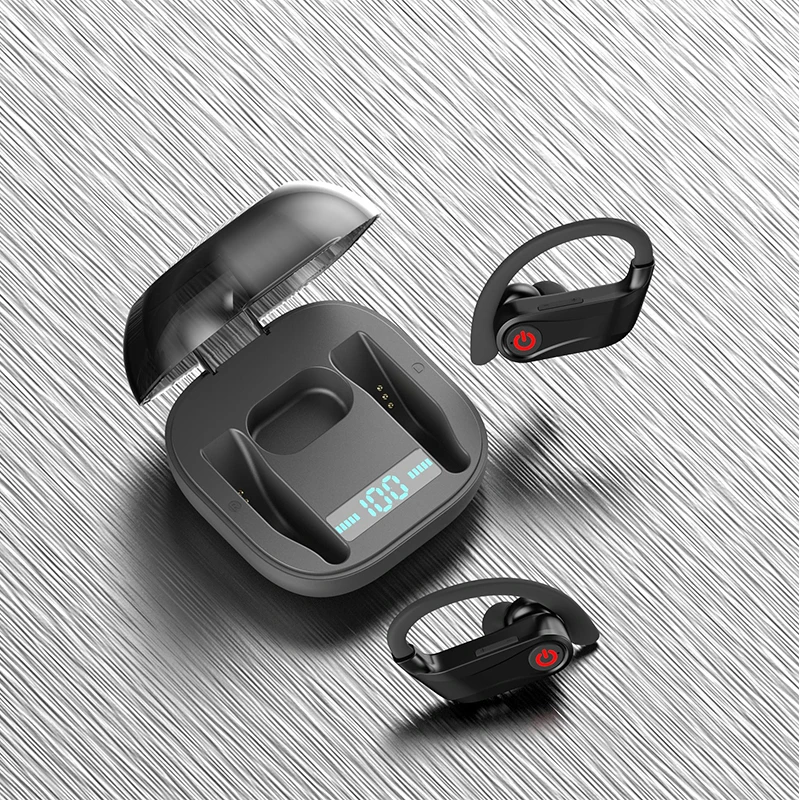wireless earphone Bluetooth 5.0 HBQ PRO TWS Stereo Sport headphones case 950mah Waterproof ear hook Headsets MIC PK Q62