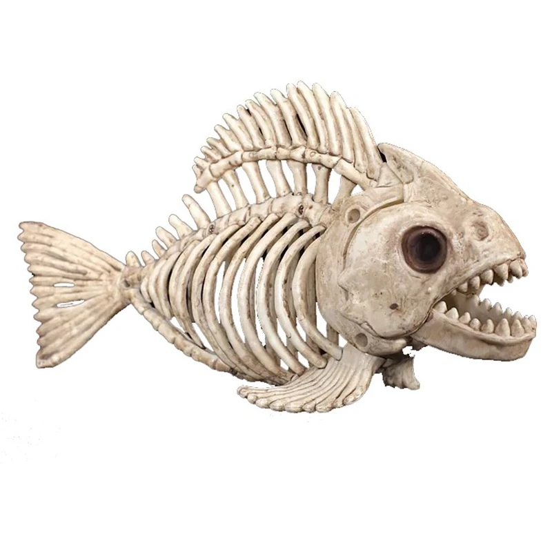 ABSS-Skeleton Fish Пластиковые кости скелета животных для ужасов Хэллоуин скелет животное Череп Скелет украшение на Хэллоуин