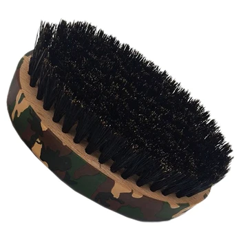 

Camouflage Beard Brush Men's Hair Brush for Skin Care Natural Boar Bristle Brush for Mens Grooming Scalp Brush